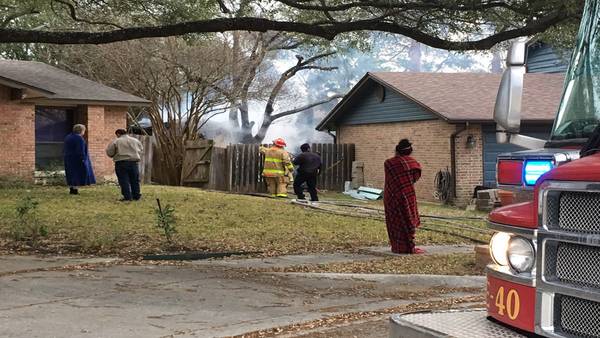 Image: Shed fire caused by space heater kills dog, damages Northeast Side home